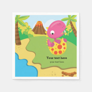 Adorable Dinosaur Napkin