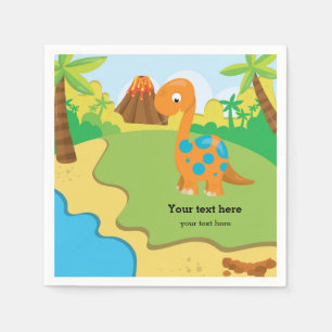 Adorable Dinosaur Napkin