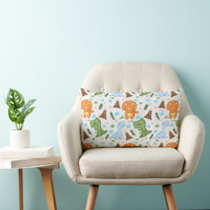 Adorable Dinosaur Pattern for Kids Lumbar Cushion
