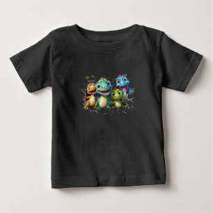 "Adorable Dinosaur Squad" Baby T-Shirt