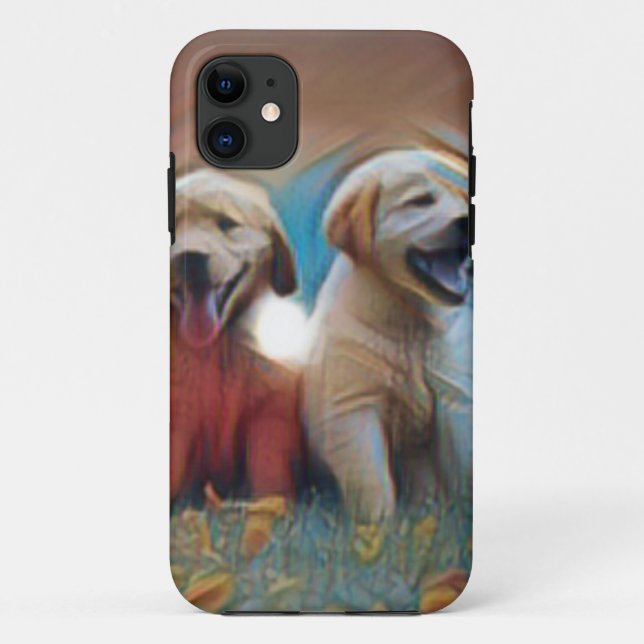 Adorable Dog Artwork Case-Mate iPhone Case (Back)