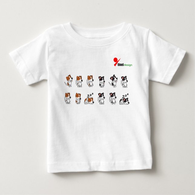Adorable Dog Baby T-Shirt (Front)