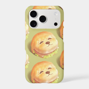 Adorable Dog Face Burger Pattern