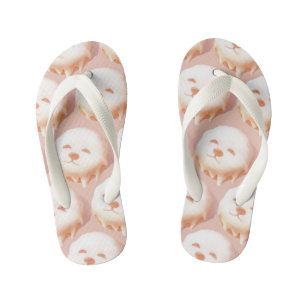 Adorable Dog Face Doughnut Kid's Jandals
