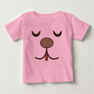 Adorable dog face pink  baby T-Shirt