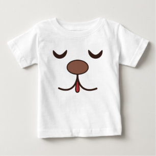 Adorable dog face white baby T-Shirt