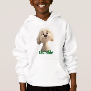 Adorable Dog Illustration Hoodie - Perfect for Pet