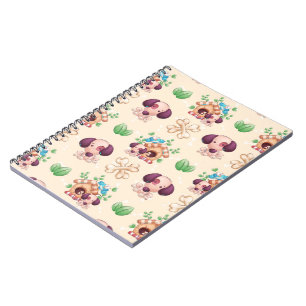 Adorable Dog Pattern  Notebook