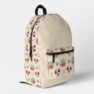 Adorable Dog Pattern Printed Backpack