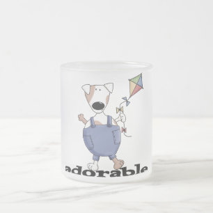 Adorable Dog T-shirts and Gifts Frosted Glass Coffee Mug