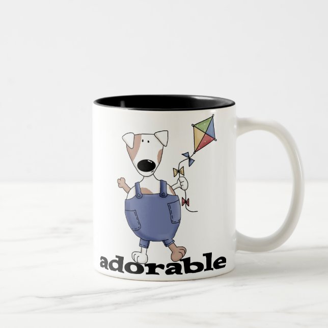 ADORABLE DOG Two-Tone COFFEE MUG (Right)