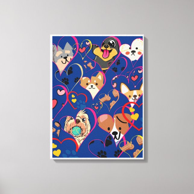  Adorable dogs Canvas Print (Front)