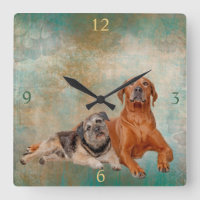 Adorable Dogs On Decoupage Art