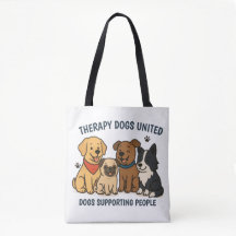 Adorable Dogs Supporting People TDU Tote