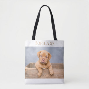 Adorable Dogue de Bordeaux puppy, Tote