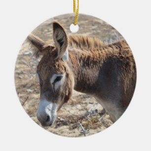 Adorable Donkey Ceramic Tree Decoration