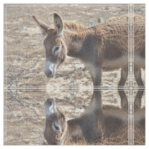 Adorable Donkey Fabric