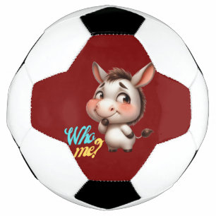 Adorable Donkey for Christmas 2024 - Perfect Gift Soccer Ball