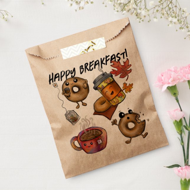 Adorable Doughnuts Coffee & Tea Favour Bags (Sealed)