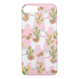 Adorable Dressed Up Llamas and Cactus Case-Mate iPhone Case