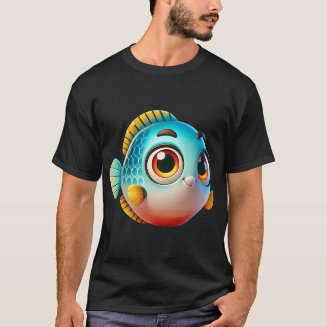 Adorable Drum Fish T-Shirt (Front)