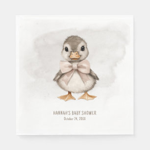 Adorable Duckling Waddle It Be Baby Shower Napkin