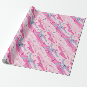 Adorable Easter Bunnies Pattern   Wrapping Paper