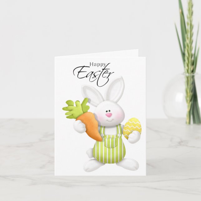 Adorable Easter Bunny Card (Front)