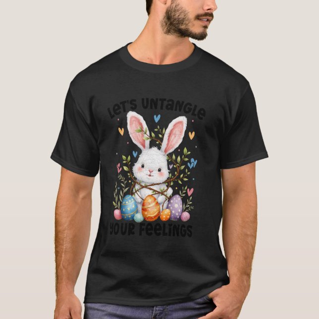 Adorable Easter Bunny Spring Easter Egg Hunt T-Shirt (Front)