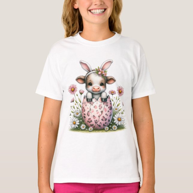 Adorable Easter Calf T-Shirt (Front)