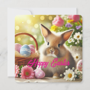 Adorable Easter Holiday Card Pastel Spring