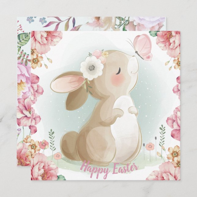 Adorable Easter Invitation (Front/Back)
