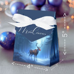 Adorable Editable Winter Wonderland Christmas Favour Box<br><div class="desc">On a crisp and quiet winter night, you unexpectedly stumble upon a reindeer. Standing majestically on the edge of the forest, its nose is glowing. You look into each other's eyes for a brief moment before he magically vanishes into the night sky... . This is the story behind this "Adorable...</div>