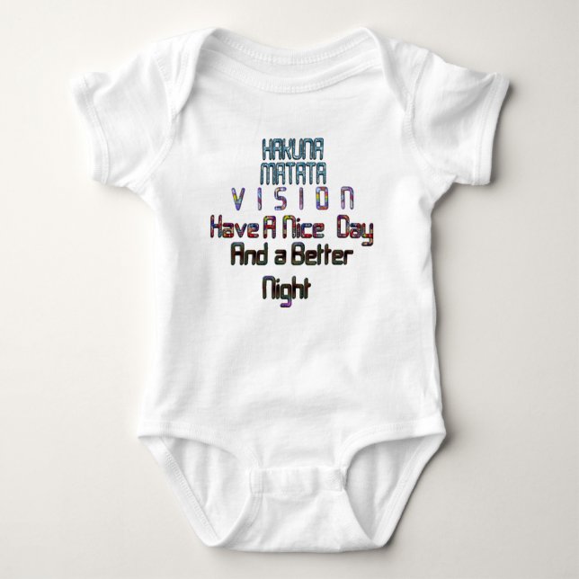 Adorable Elegance: Beautiful Amazing Swahili Text  Baby Bodysuit (Front)