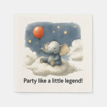 🎈Adorable Elephant Celebration Napkins 🐘✨