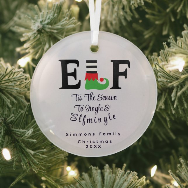 Adorable Elf Christmas Ornament - Holiday Keepsake (Insitu)