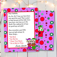Adorable Elf Personalised Letter from Santa