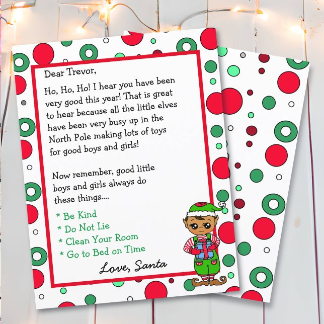 Adorable Elf Personalised  Letter from Santa (Creator Uploaded)
