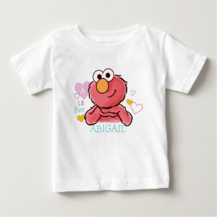 Adorable Elmo   Add Your Own Name Baby T-Shirt