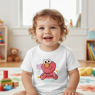 Adorable Elmo   Add Your Own Name Baby T-Shirt
