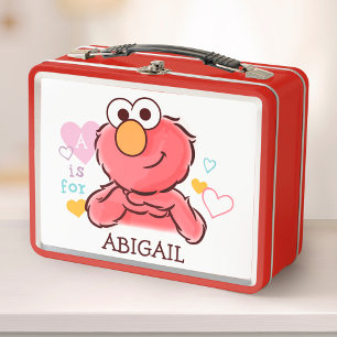 Adorable Elmo   Add Your Own Name Metal Lunch Box