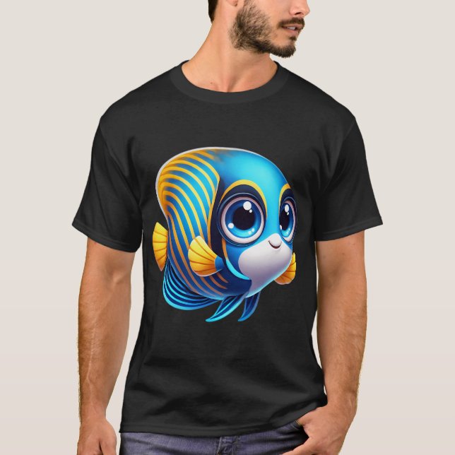Adorable Emperor Angelfish T-Shirt (Front)