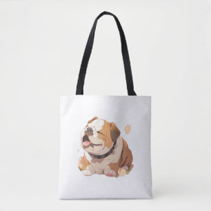 Adorable English Bulldog Classic T-Shirt (4) Tote Bag