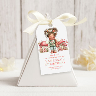 Adorable Fairy Pink Floral Birthday Favour Gift Ta Tags