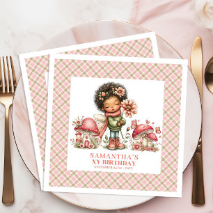 Adorable Fairy Whimsical Garden Birthday Party  Napkin