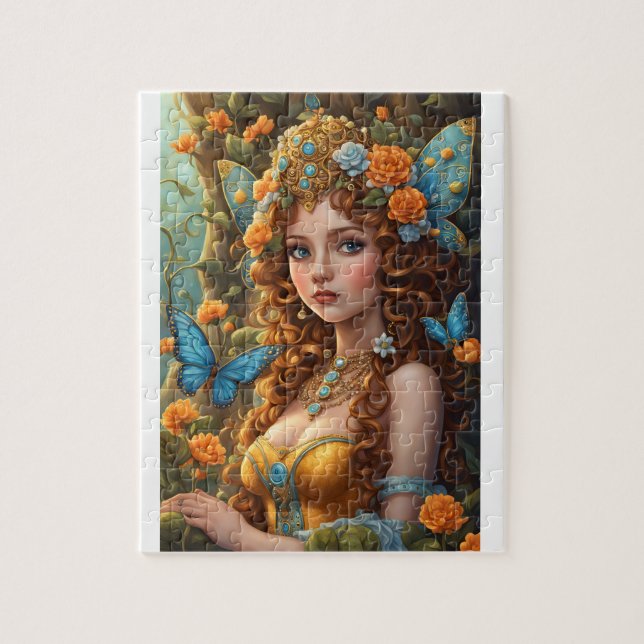 Adorable fairytale character in a fantasy land jigsaw puzzle (Vertical)