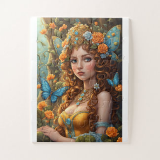 Adorable fairytale character n a fantasy land jigsaw puzzle