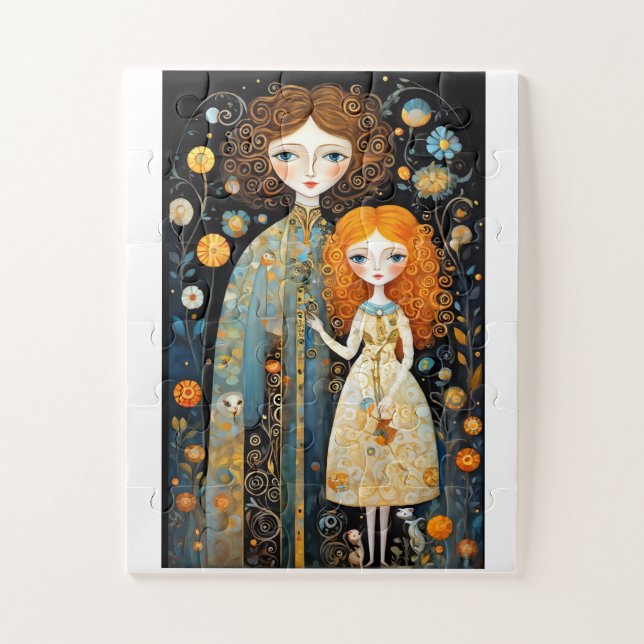 Adorable fairytale characters in a fantasy world jigsaw puzzle (Vertical)