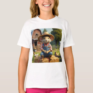 Adorable Farmer Mouse T-Shirt