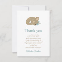 Adorable Fawn Baby Shower Thank You
